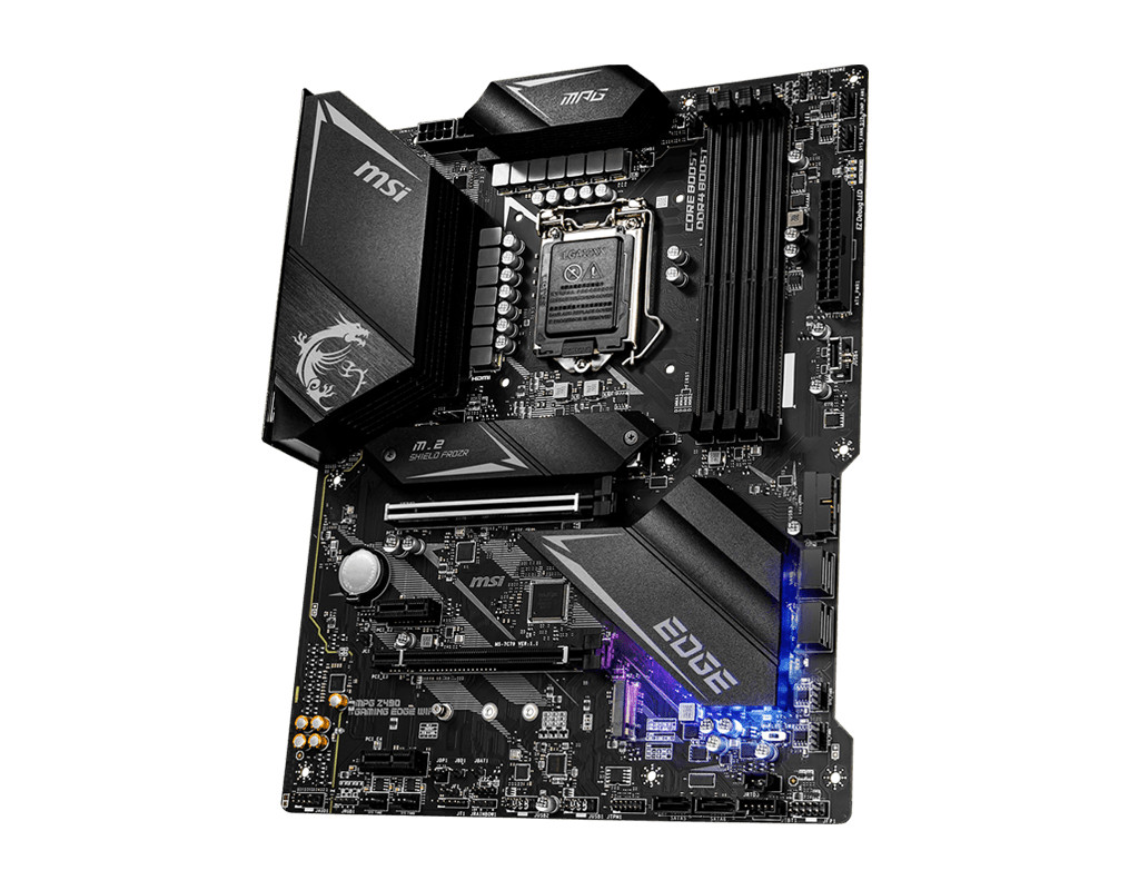 Mainboard MSI MPG Z490 GAMING EDGE WIFI (Intel Z490, Socket 1200, ATX, 4 khe RAM DDR4) Hàng Chính Hãng