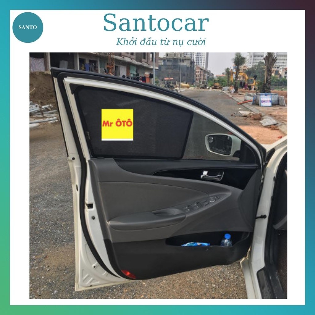 Rèm che nắng chống UV xe Hyundai Sonata 2010 - 2014, rèm che nắng nam châm hàng loại 1 Mr