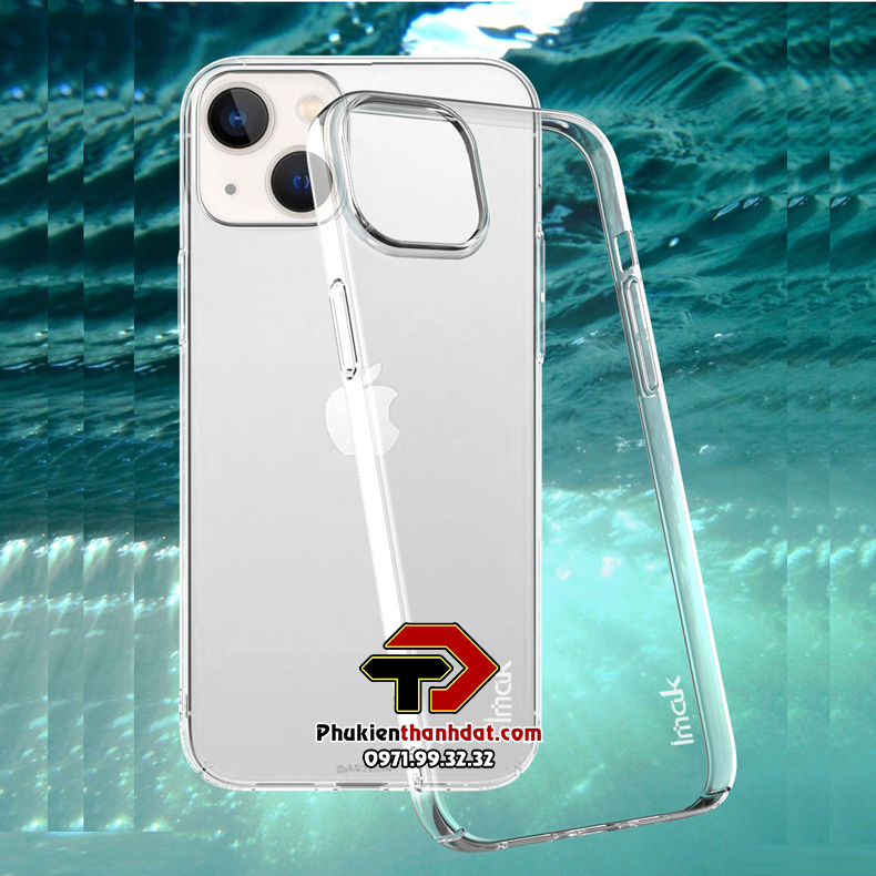 Ốp lưng trong suốt cho iPhone 14 Plus chính hãng IMAK phủ nano không ố màu - Hàng chính hãng