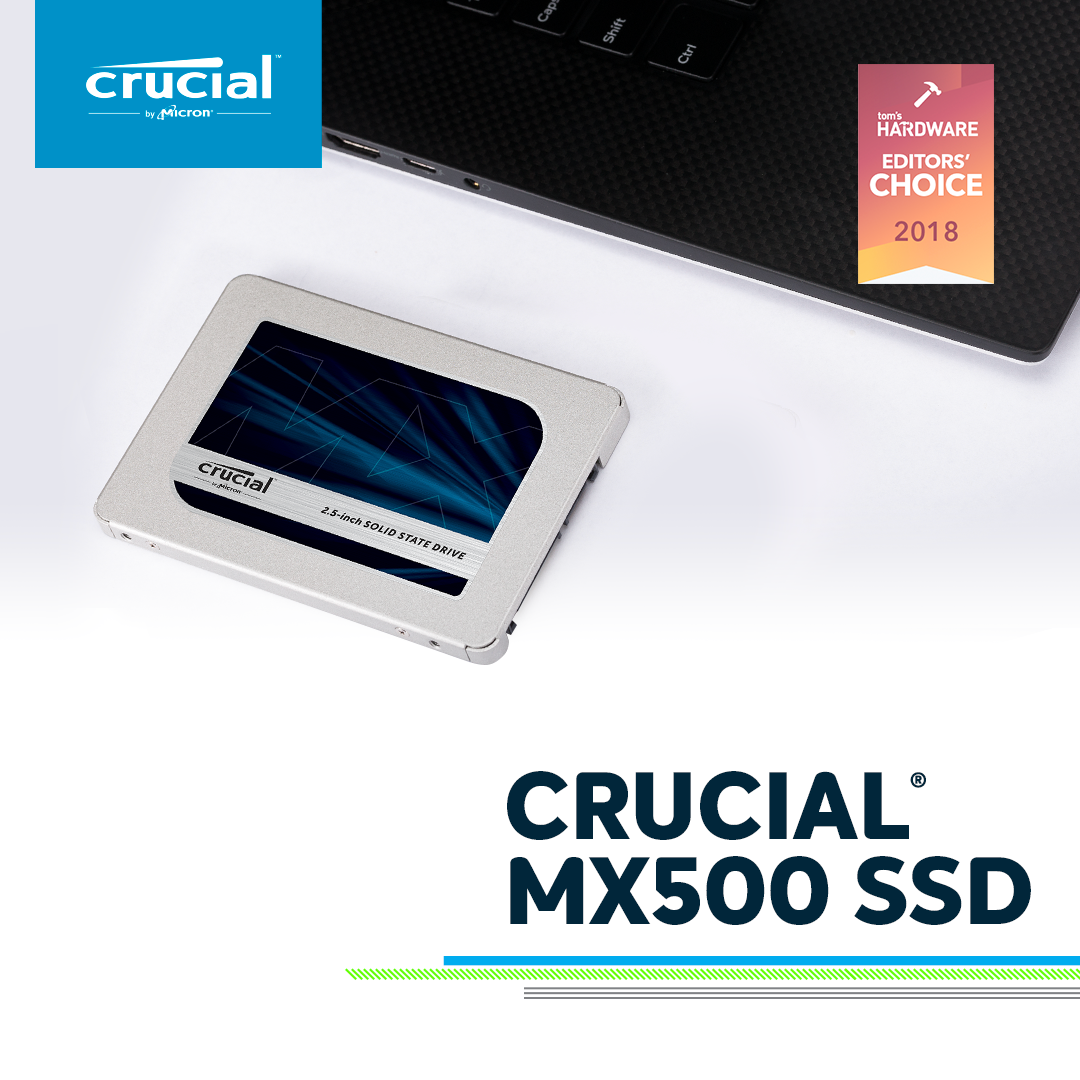 SSD Crucial MX500 3D NAND 2.5-Inch SATA III 1TB CT1000MX500SSD1- HÀNG CHÍNH HÃNG