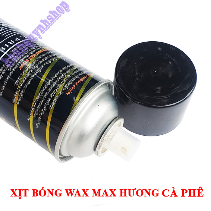 Chai Xịt Bóng Wax Max Làm Mới Nhựa Đồ Da Nội Thất Ô Tô 500ml Hương Cà Phê