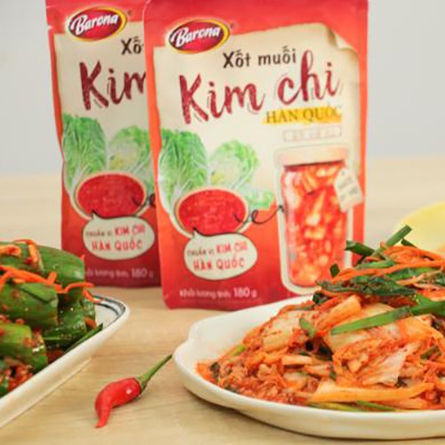 Combo 1 hộp Xốt Muối Kim Chi Barona 180g