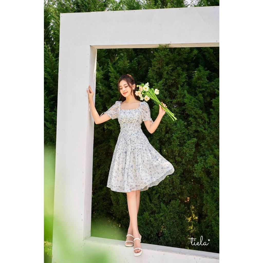 TIELA Đầm váy hoa nhún ngực - Xavia Dress