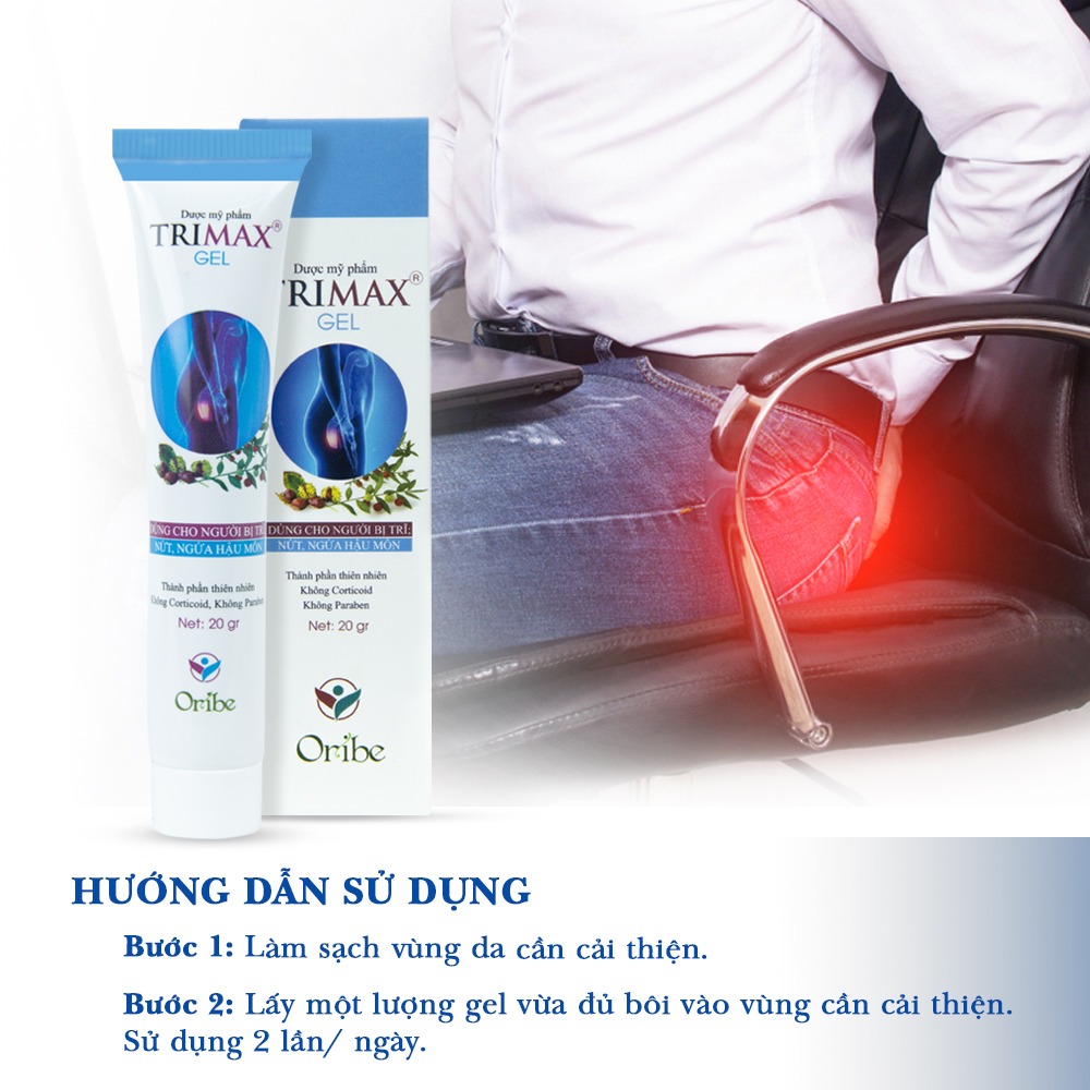 Combo 3 Hộp Viên Uống Và 1 Kem Bôi Hỗ Trợ Co Thắt Búi Trĩ Trimax