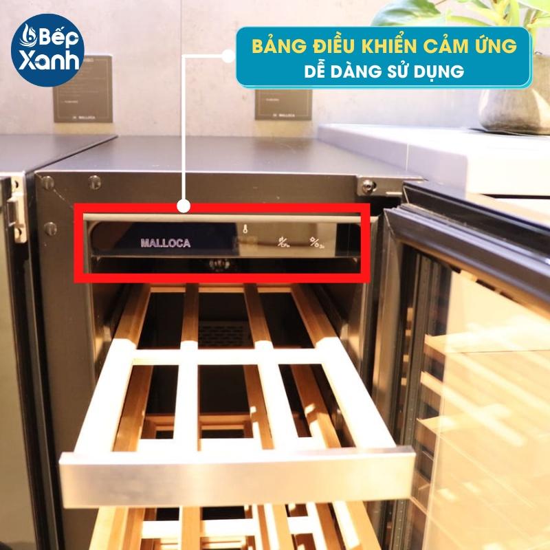 Tủ Bảo Quản Rượu Malloca MWC 20BG - Sức Chứa 20 Chai - Dung Tích 50L - Hàng Chính Hãng