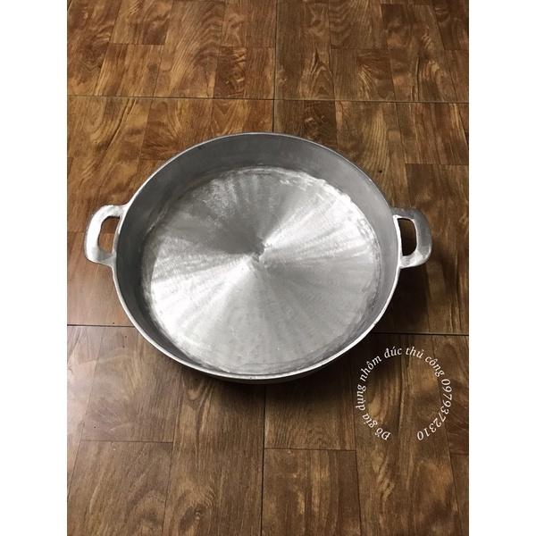 Chảo gang đúc đáy bằng cỡ lớn đk 43cm