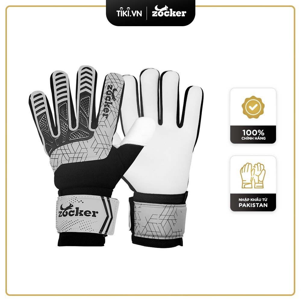 Găng Tay Thủ Môn Zocker Gloves Dino - Không Xương Linh Hoạt, Bắt Dính Bóng - Tặng Kèm Túi hoặc Tất Chính Hãng