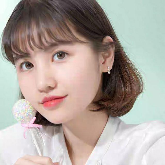 Khuyên Tai Bạc Ý Đính Đá Xinh G0733 - AROCH Jewelry
