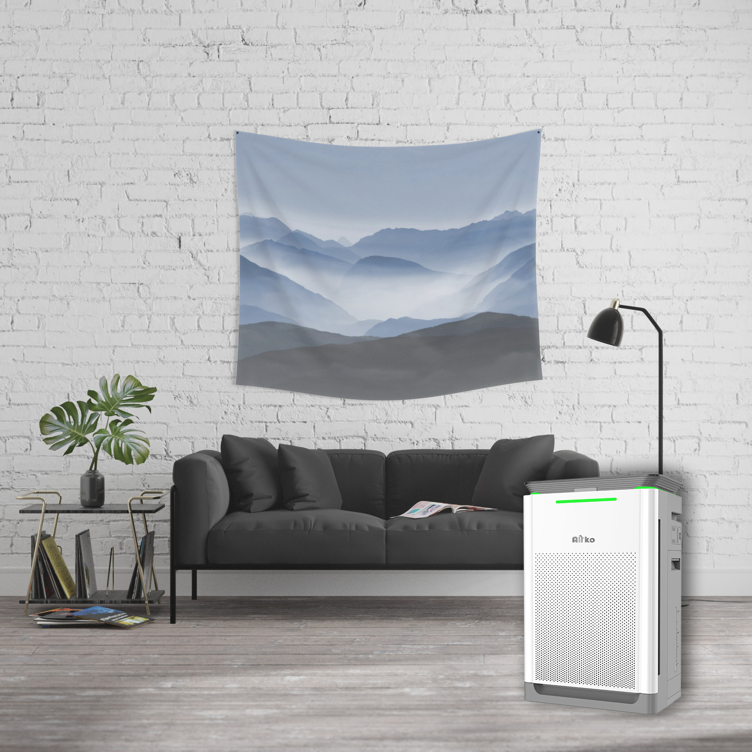 Máy lọc không khí và bù ẩm chính hãng Airko AK50M-R / Tính năng thông minh/ SP thiết yếu cho gia đình và Văn phòng