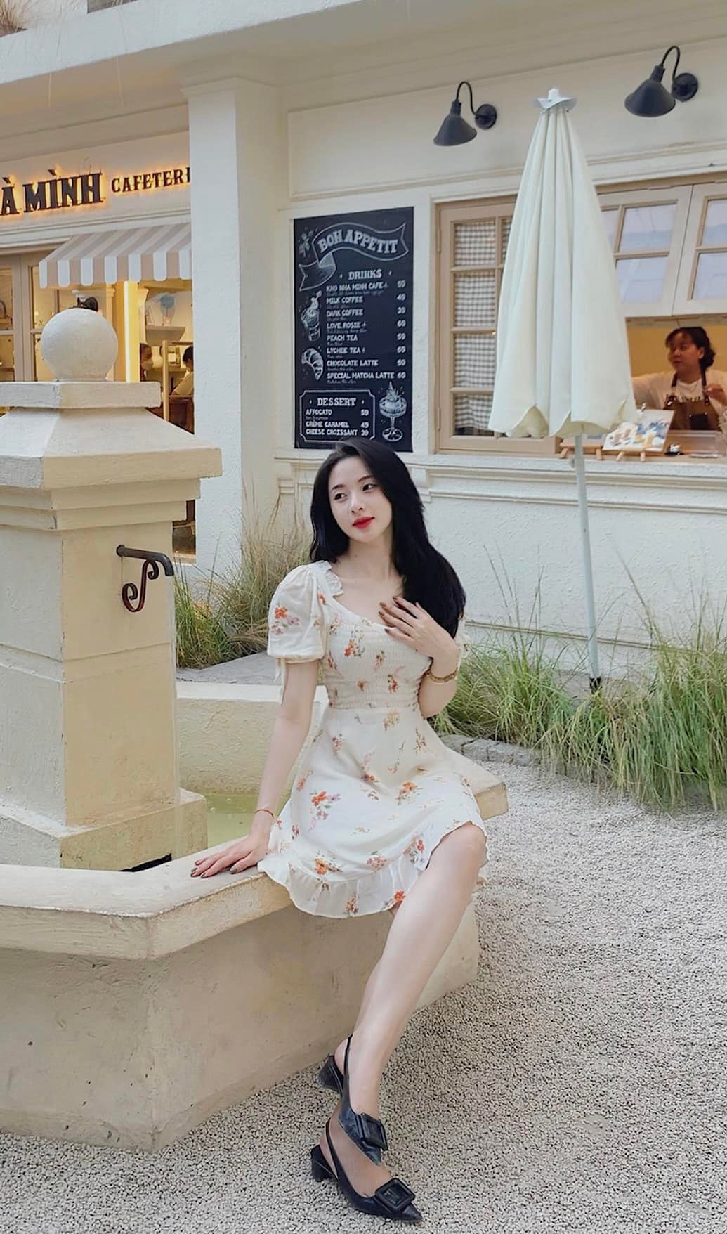 Đầm trắng hoa Audrey Dress Gem Clothing SP060517