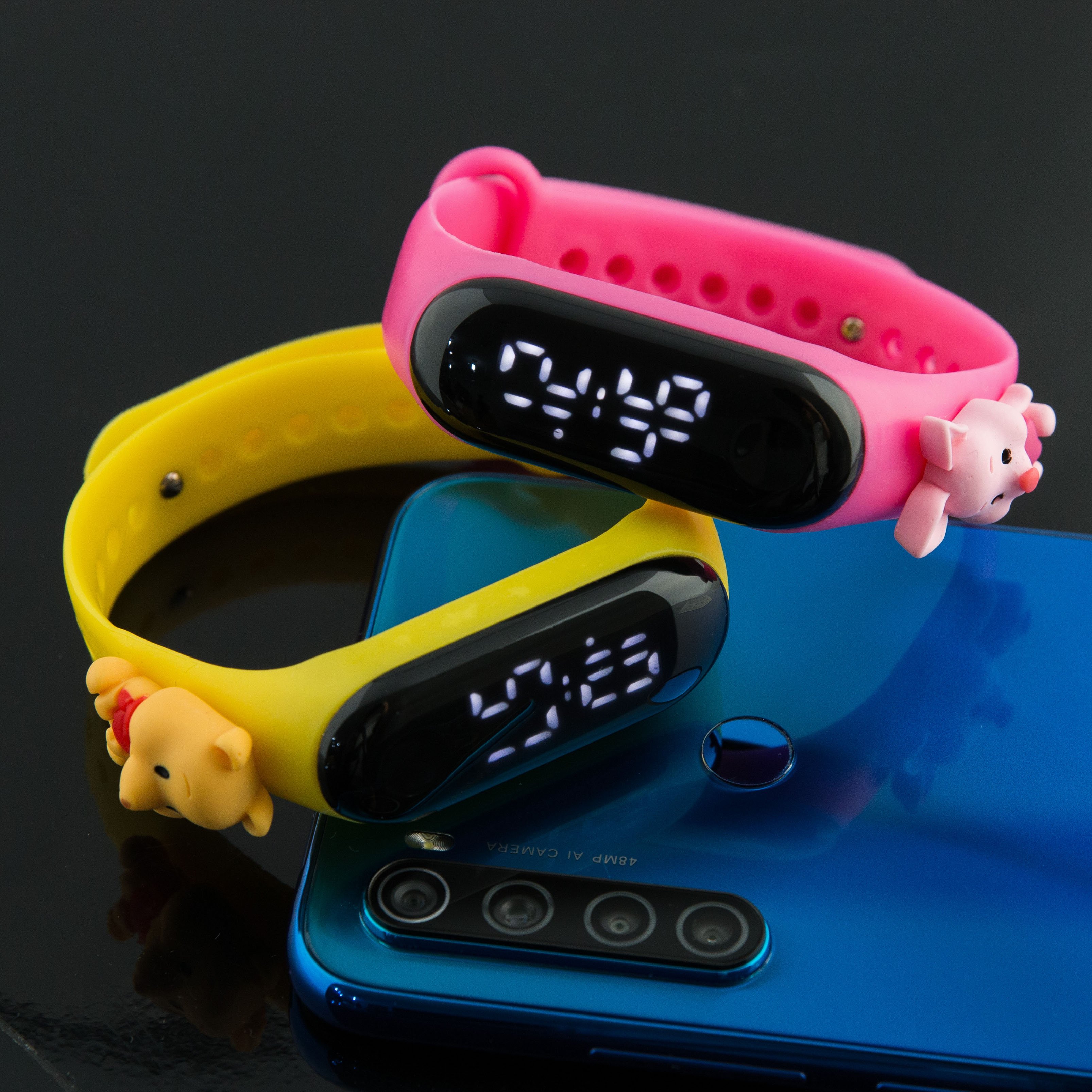 Đồng hồ điện tử UNISEX màn hình led hiển thị cực cool – Dây đeo silicone