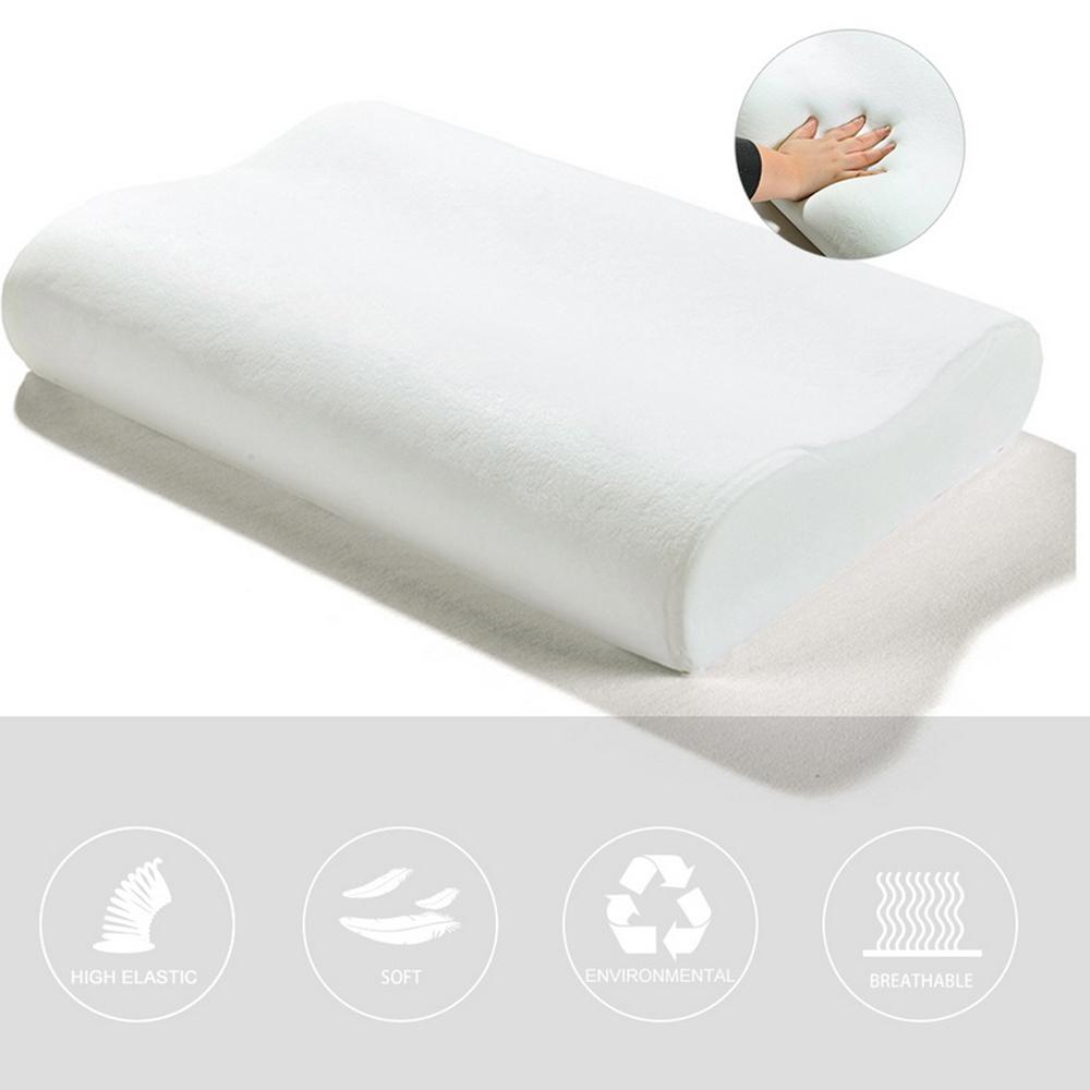 1 Máy Tính 50X30Cm Mút Gối Sợi Đàn Hồi Chậm Gối Massage Chỉnh Hình Cao Su Non Gối Cổ Cổ Tử Cung Sức Khỏe chăm Sóc 5 Màu