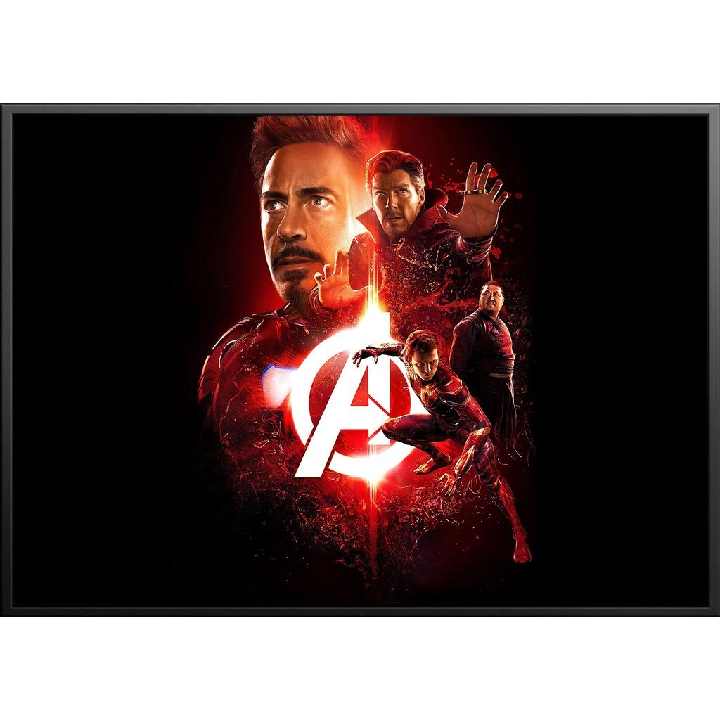 Tranh canvas treo tường MARVEL + khung composite và đinh treo – decor phòng đẹp và ấn tượng (BST01)