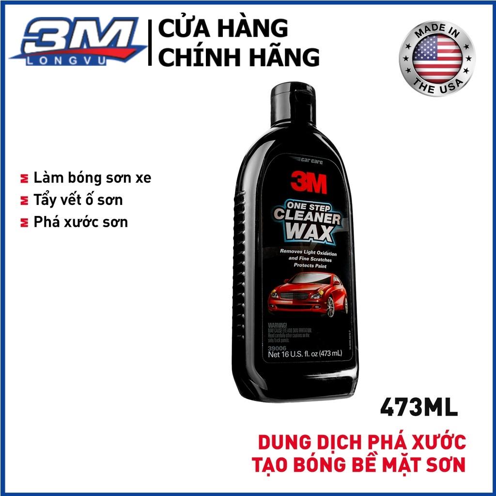 Dung dịch xóa xước và tạo bóng 3M One Step Cleaner Wax 39006 473ml - 3M Long Vu