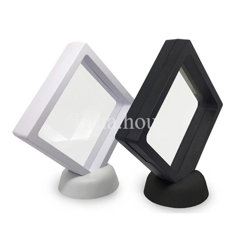 Hộp đựng trang sức màng PE trong suốt, hộp trang sức mini trưng bày nữ trang, nail, huy hiệu