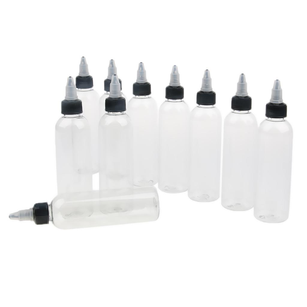 10 Pieces Plastic Bottle Twist Top Cap 120ml