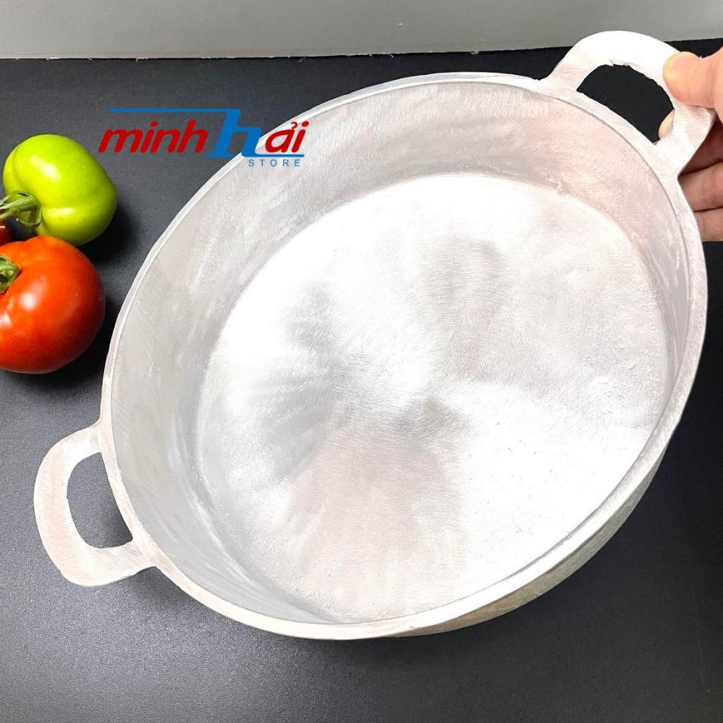 CHẢO GANG Đáy bằng - Đúc nguyên khối, dùng xào rau, nấu cơm cháy, bò né, hào sốt.. làm các món ăn truyền thống
