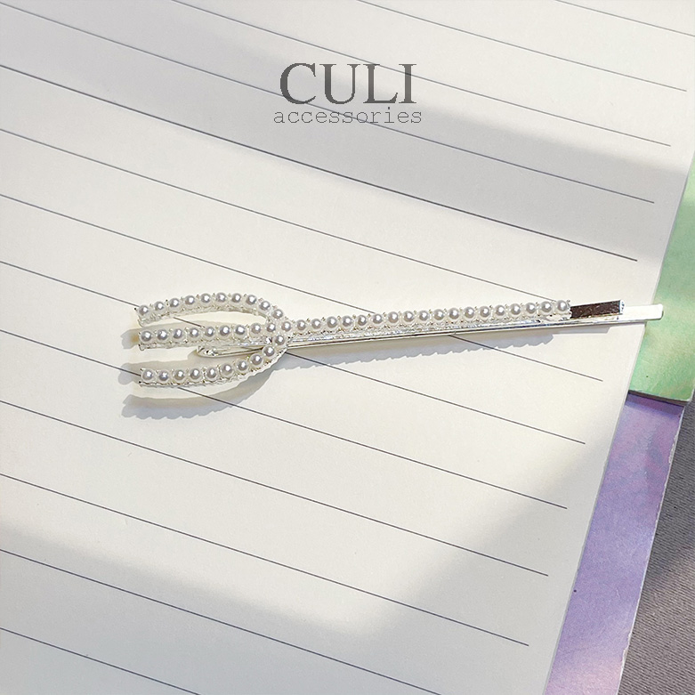 Kẹp tóc mini, Kẹp tóc mái đính đá, hạt trai nhân tạo. kiểu so cute - style Hàn Quốc Culi.accessories