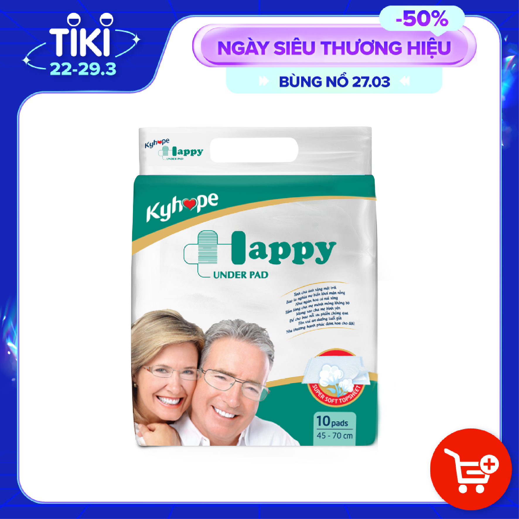 Tấm lót Kyhope HAPPY công nghệ Nhật Bản lõi SAP thấm hút cao