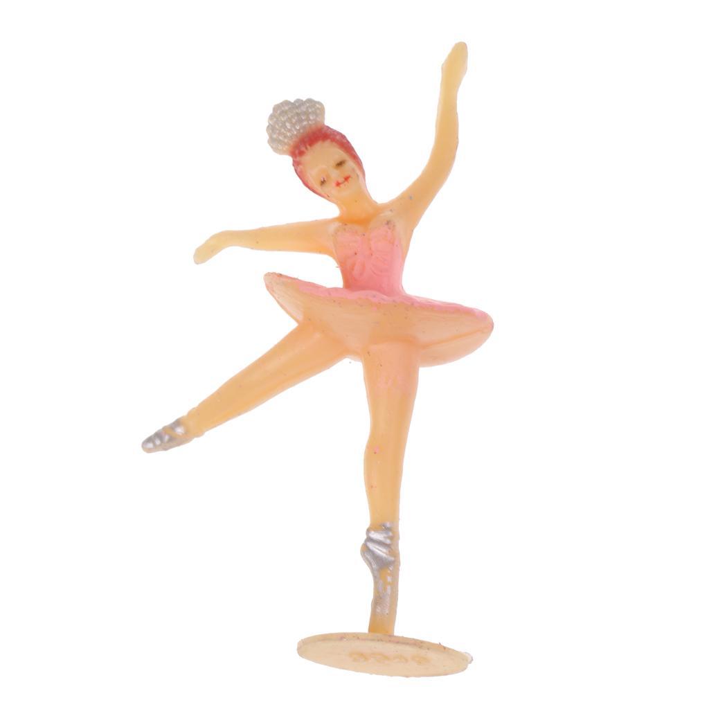 12pcs Mini Ballet Girl Baby Shower Favors Party Decoration Crafts Pink