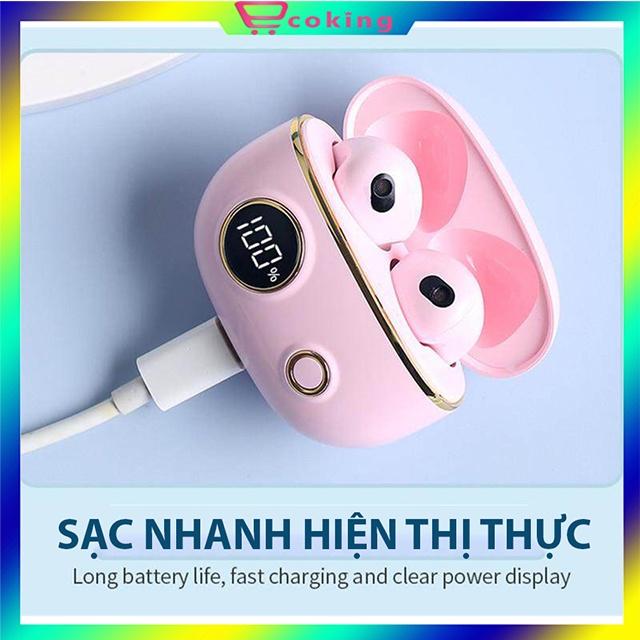 Tai Nghe Không Dây nhét tai Bluetooth APRO 8 ECOKING{TẶNG KÈM TAI NGHE DÂY}âm thanh vòm HIFI có micro trò chuyện cảm ứng