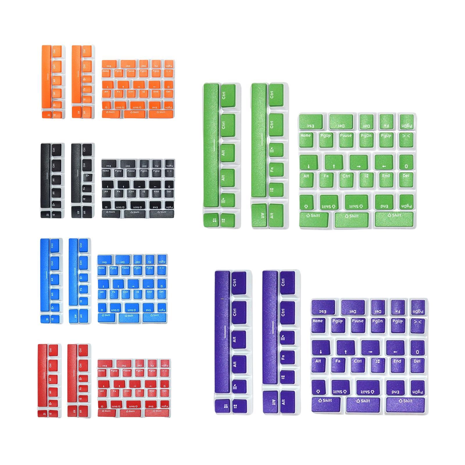 Pudding Key Caps Set  Special Layout for Logitech 75 84 980 680 Blue