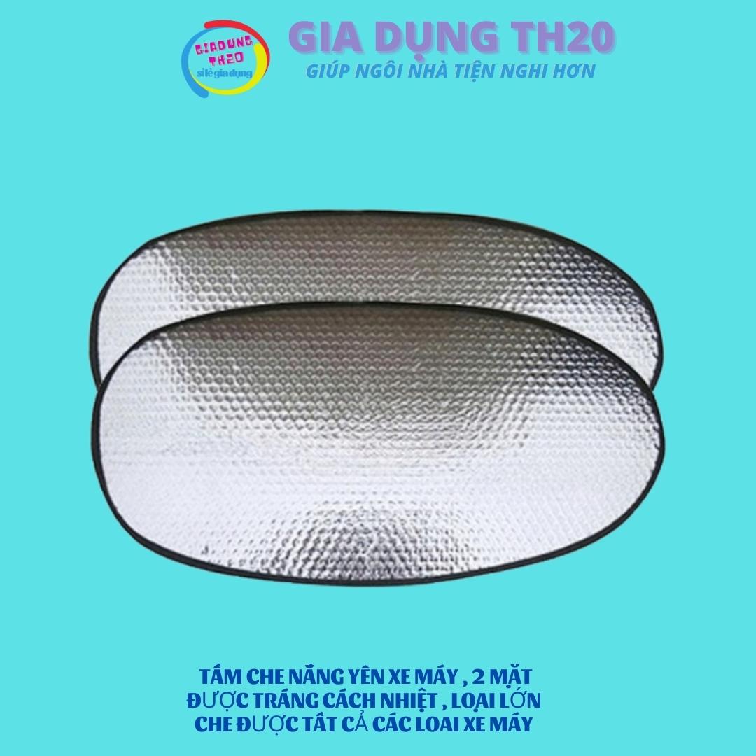 tấm che yên xe máy , chống nắng,loại dày trách lớp cách nhiệt 2 mặt kích thước 80*40cm che được tất cả loại xe máy