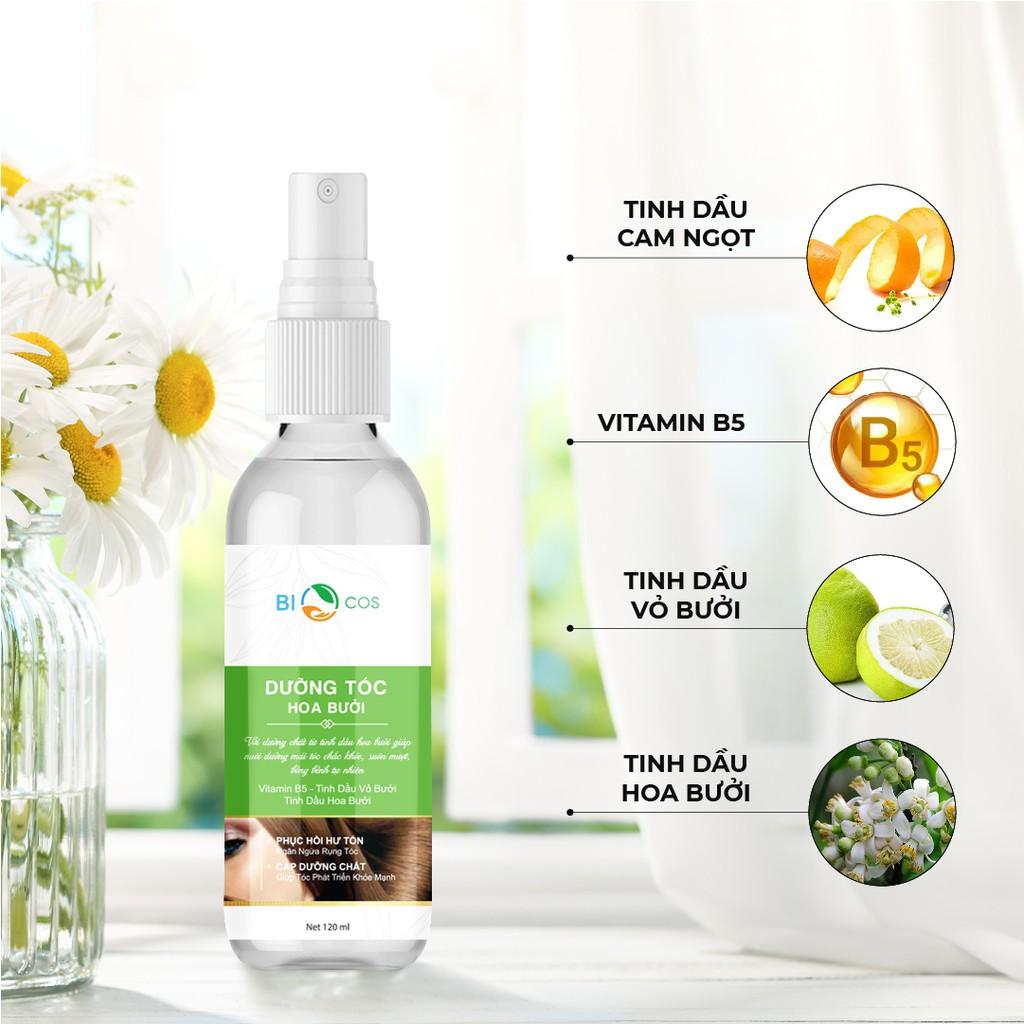 Dưỡng Tóc Hoa Bưởi BIOCOS 120ml - Phục Hồi Hư Tổn, Ngăn Ngừa Rụng Tóc