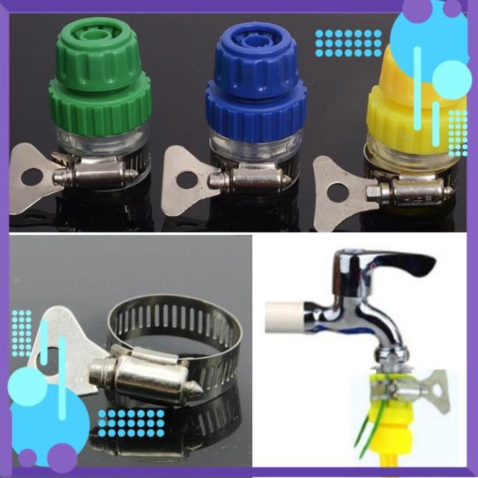 Vòi Xịt Nước️ Bộ dây vòi xịt nước rửa xe, tưới cây , tăng áp 3 lần, loại 15m 206318 đầu đồng, đai, nối vàng