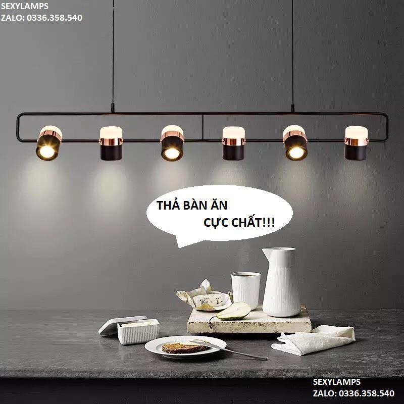 Đèn thả bàn ăn, đèn thả ống bơ, đèn thả quầy bar, đèn thả quán cafe