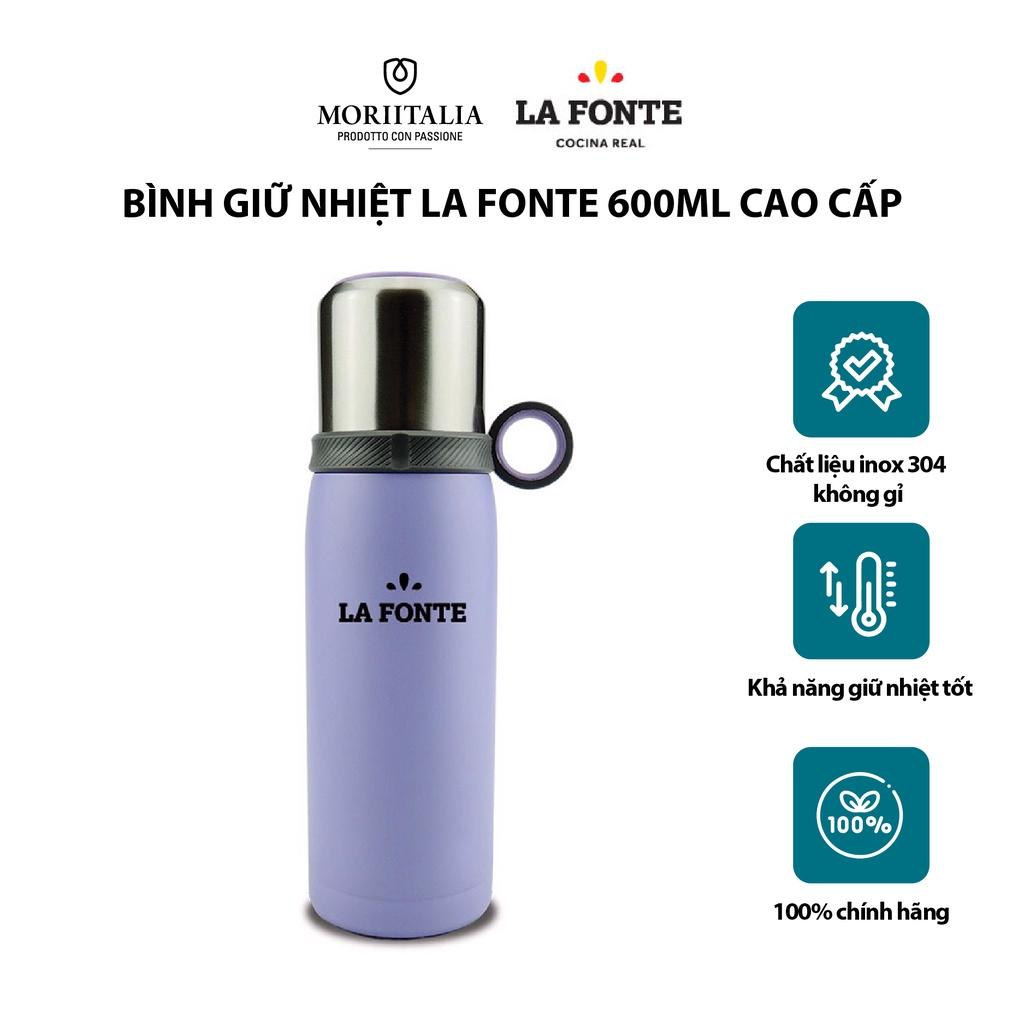 Bình giữ nhiệt La Fonte màu tím 600ml cao cấp 3000747
