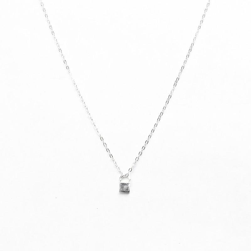 Vòng cổ Bling It ổ khóa bạc BIVC256