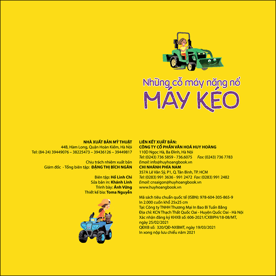 Busy Machines - Tractors: Những Cỗ Máy Năng Nổ - Máy Kéo (Song Ngữ Anh - Việt)