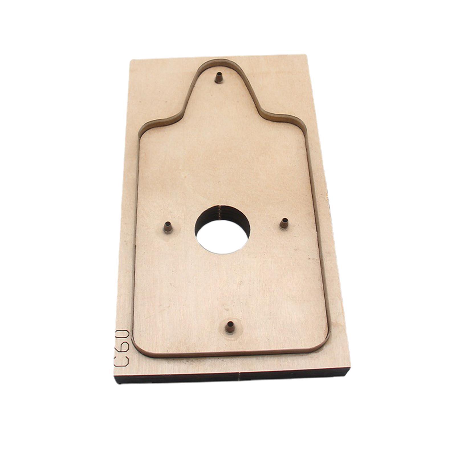 Leather Wallet Template Wooden DIY Folded Cardholder Wallet Die Cutting