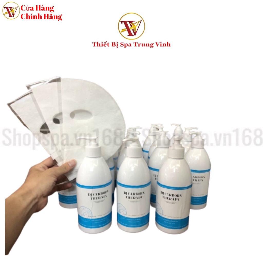 Chai mặt nạ + 35 mask CO2 DJ CARBON THERAPY 500ml mask thải độc da