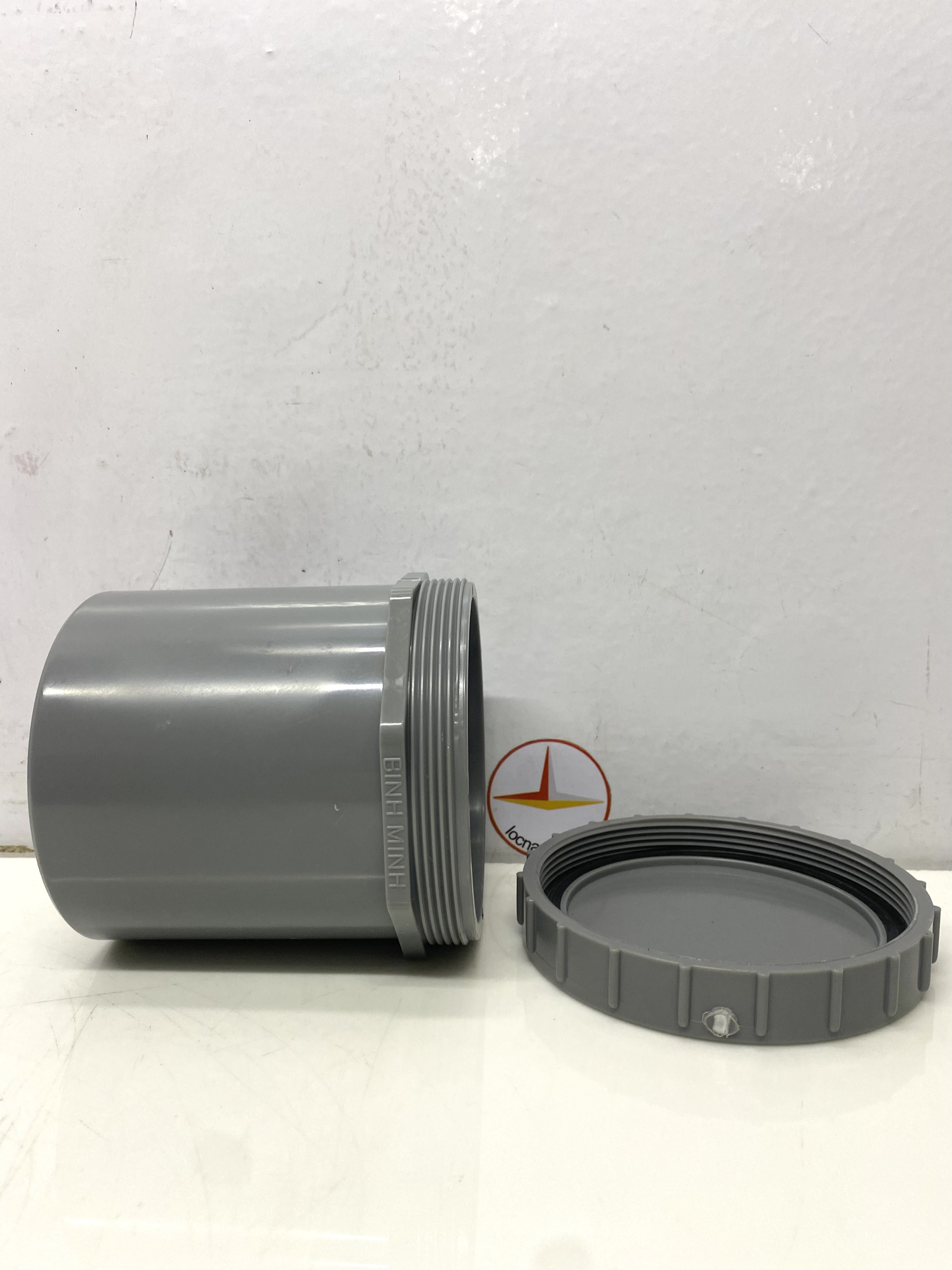 Bít xả ren ngoài 114 nhựa PVC Bình Minh _BXRN114