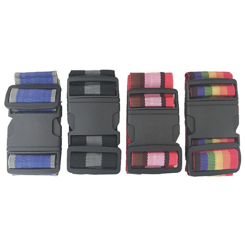 Adjustable Luggage Strap Cross Belt Rope Packing Travel Suitcase Nylon Lock Buckle Strap Baggage Belts Camping Bag Accessories