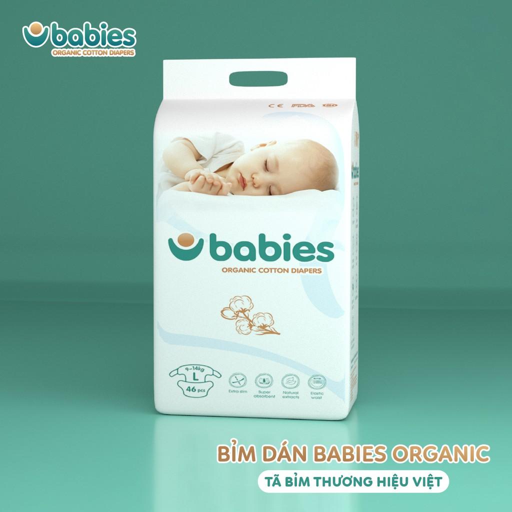 Tã Bỉm Dán Babies Organic S66 M56 L46