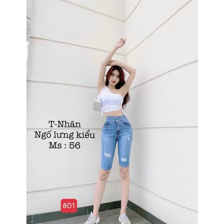 Quần short jean ngố nữ cao cấp, chất liệu denim dễ thương, tôn dáng BEN Shop0807 Z11