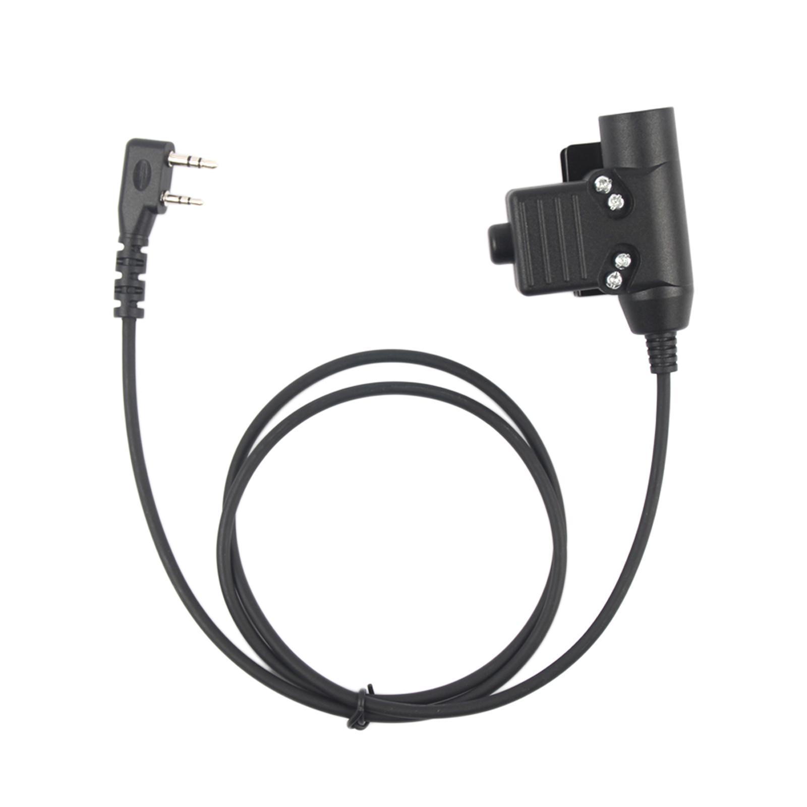 U94 PTT Headset Adapter 2 Pin Headset Adapter Cable for 888S