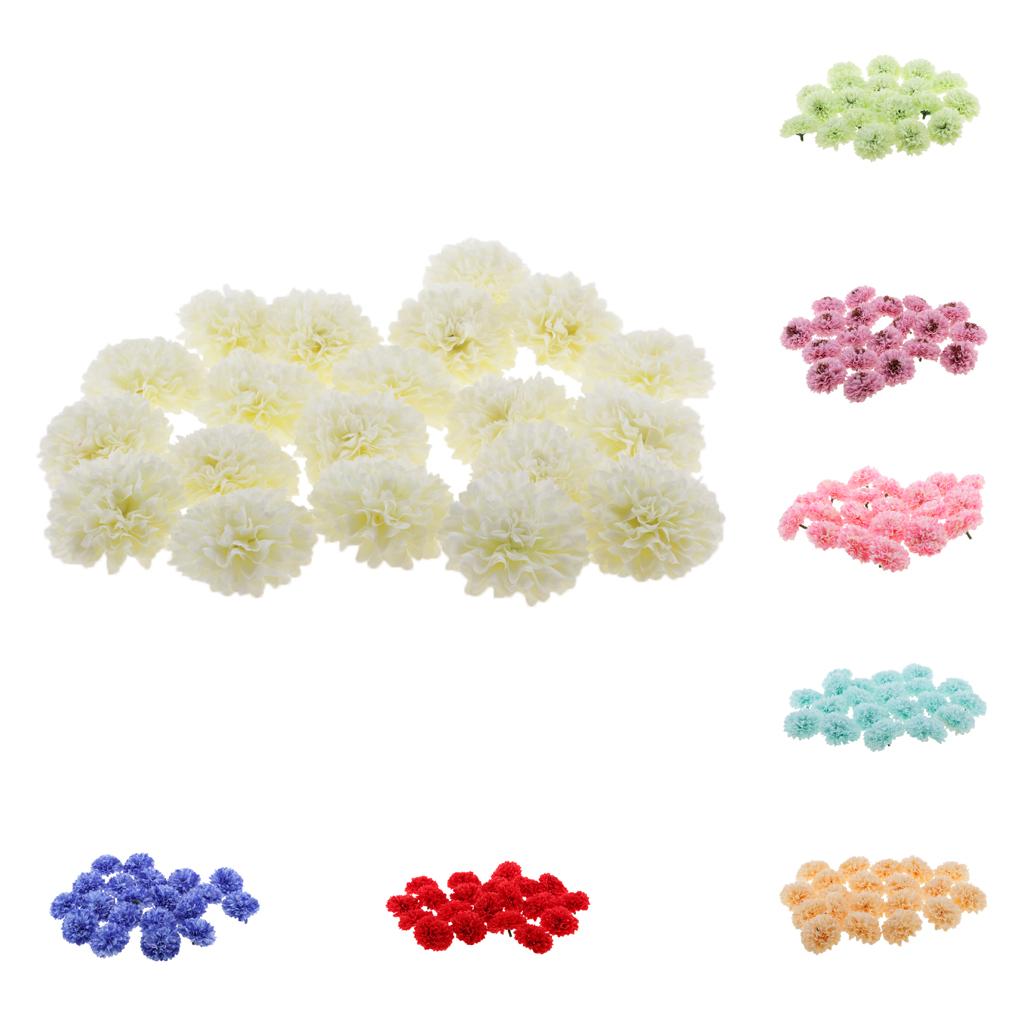 20 piece Chrysanthemum Artificial Silk Flower Head Wedding Decor