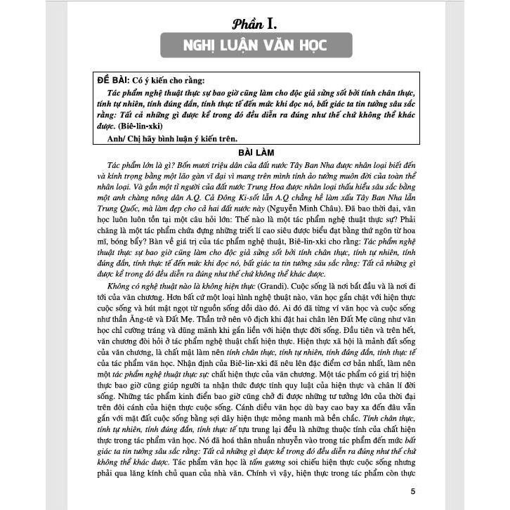 Những bài văn đạt giải học sinh giỏi cấp tỉnh - thành phố - toàn quốc (dành cho học sinh thpt) - HA