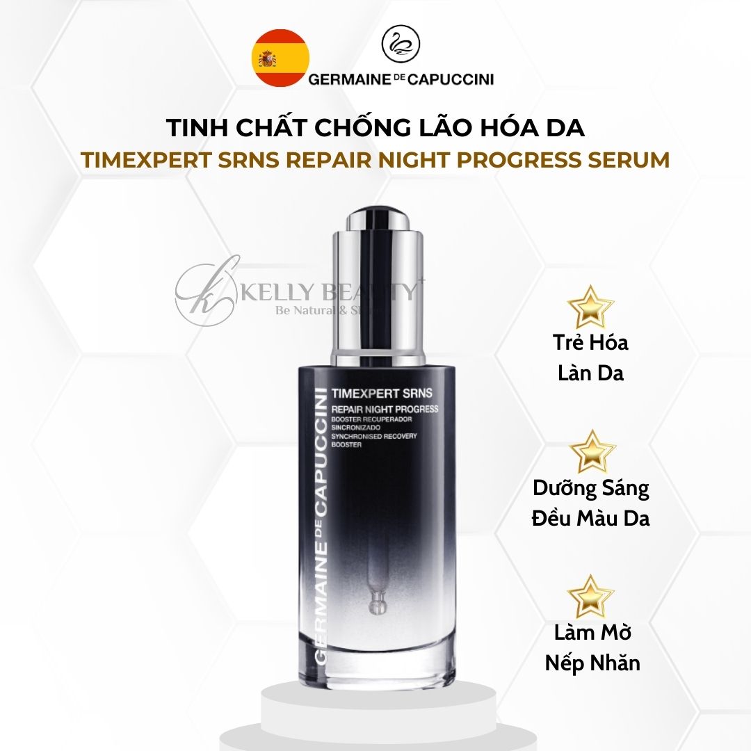 Tinh Chất Chống Lão Hóa Timexpert SRNS Repair Night Progress - Germaine de Capuccini | Kelly Beauty