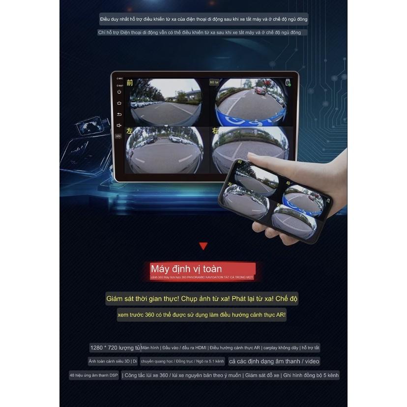 Màn liền cam 360 Oled Pro X5s new 2022 theo dõi hành trình 360 từ xa trên điện thoại kể cả khi tắt xe, cấu hình khủng RA