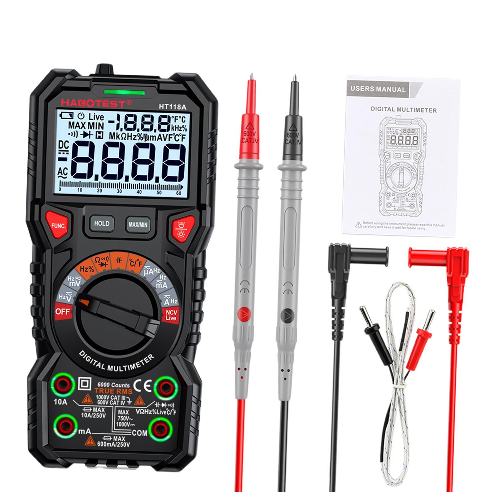 Multifunction Digital Tester Handheld Digital Meter for DC Voltage Circuit Board Test