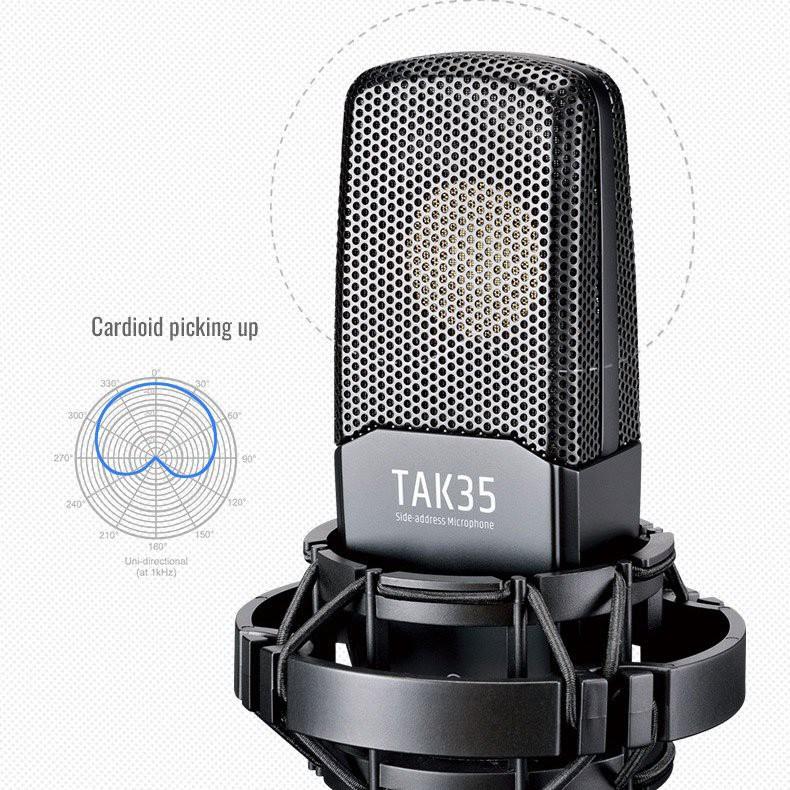 Micro TAKSTAR TAK35 Thu Âm Livestream Hát Karaoke Cao Cấp chuyên nghiệp -  HÀNG CHÍNH HÃNG