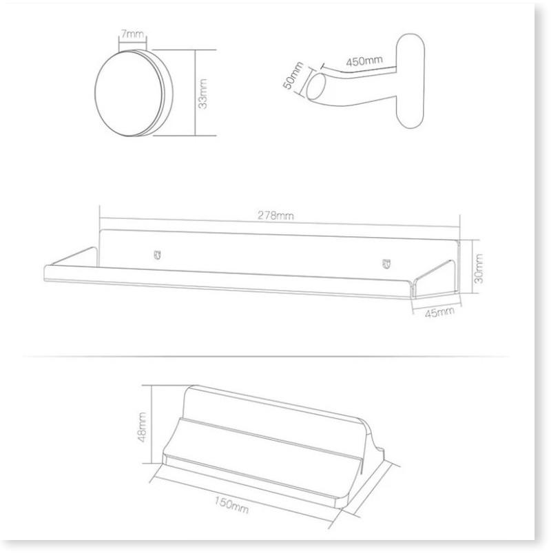 Kệ treo Phụ Kiện Để Bàn Làm Việc Soshi Design Technology