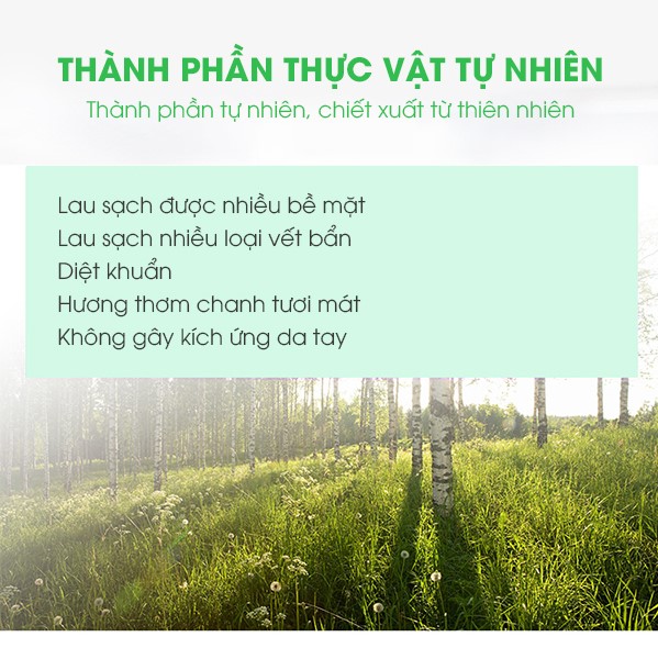 Nước lau đa năng gốc thực vật hương chanh tươi Earth Choice Úc 600ml