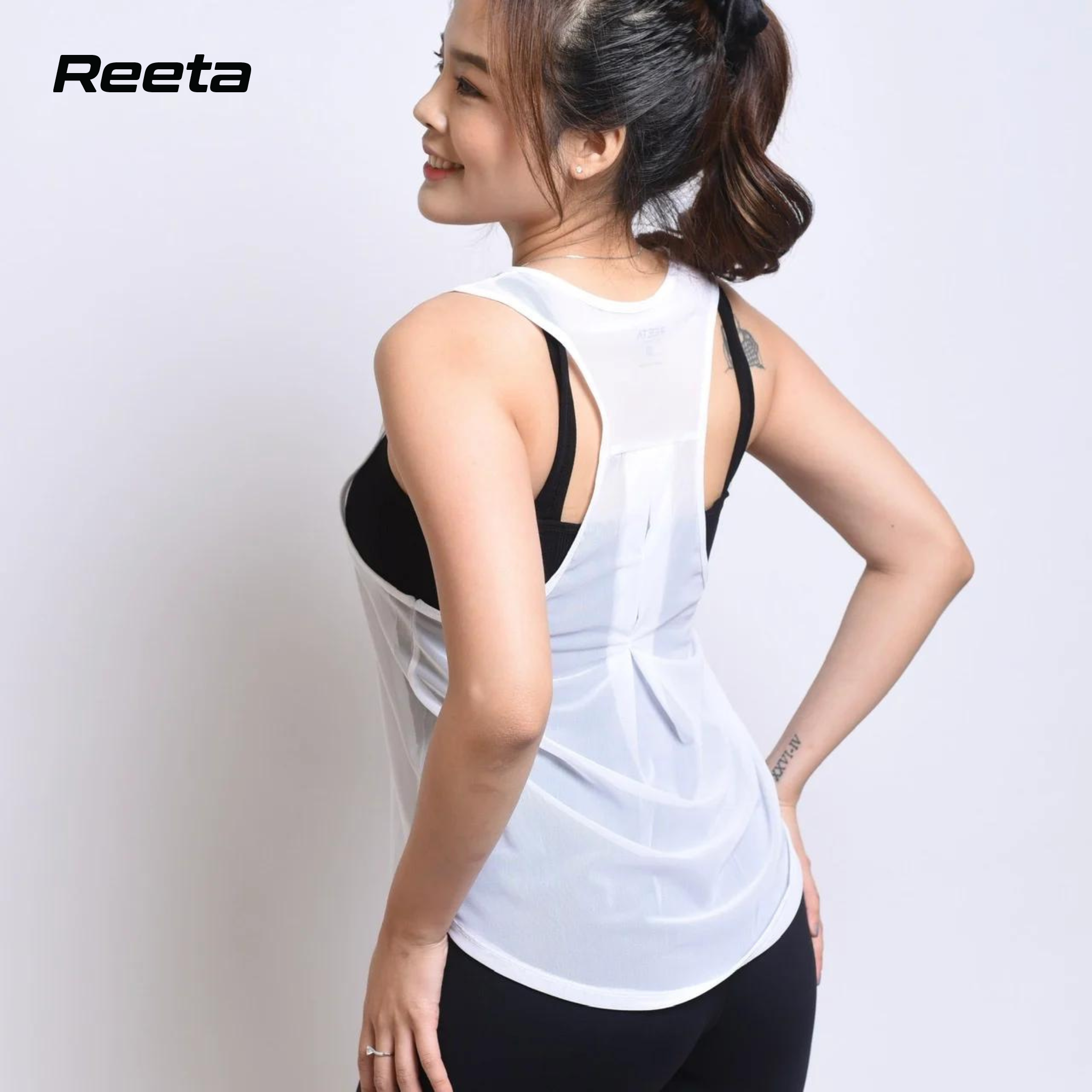 Áo Tanktop nữ REETA thoải mái tập Gym, Yoga với chất vải thun lưới đa dạng màu sắc - A1697