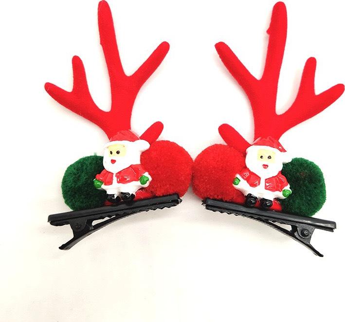 Set 2 Kẹp Tóc Mái Ông Gìa Noel Dễ Thương Kute